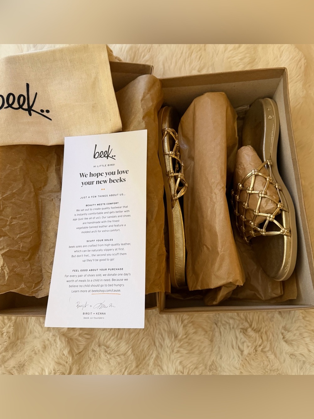New FINAL PRICE size 9 Harpy Gold WOOHARPY slide Sandal.Reg $260. $ave $185! - Picture 6 of 15